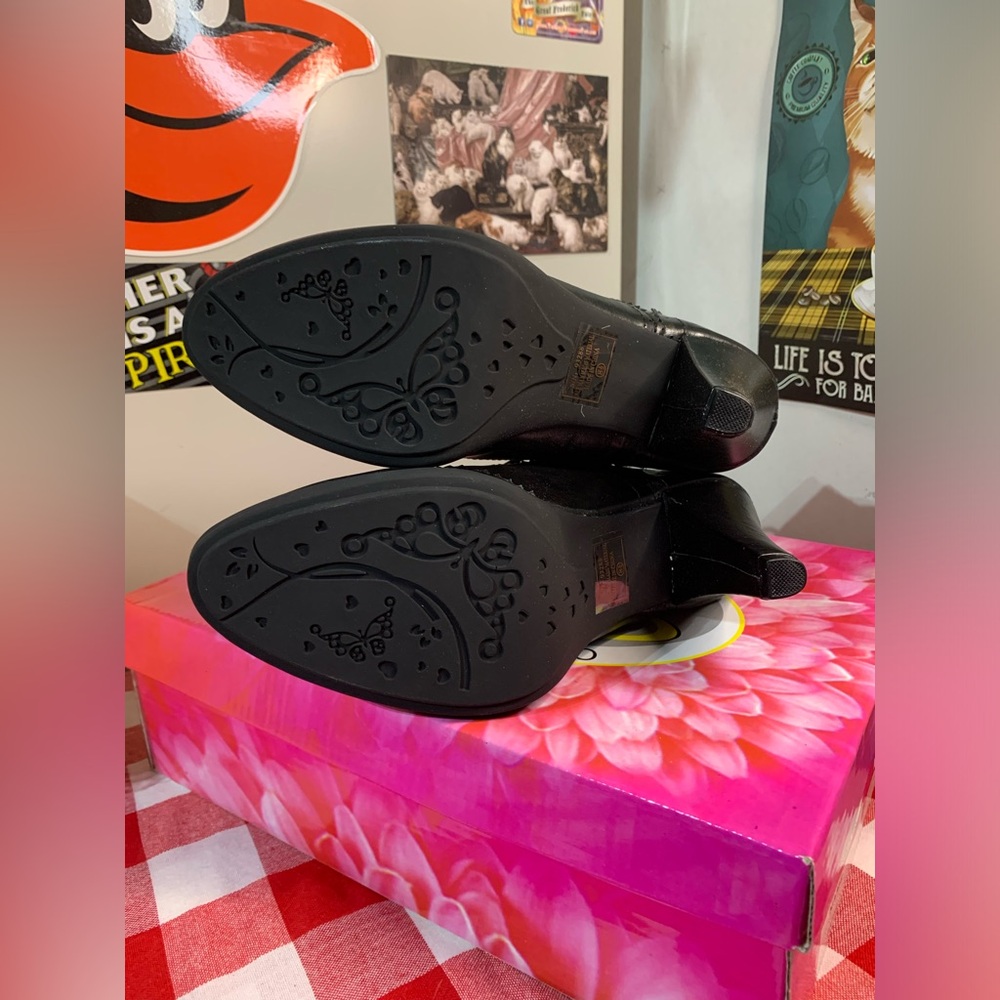 Summer Rio Black Retro Style Booties - Picture 8 of 10